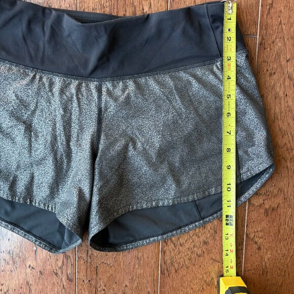 Lululemon Shorts. Size 6 Tall. Black/Metallic. - Picture 5 of 7